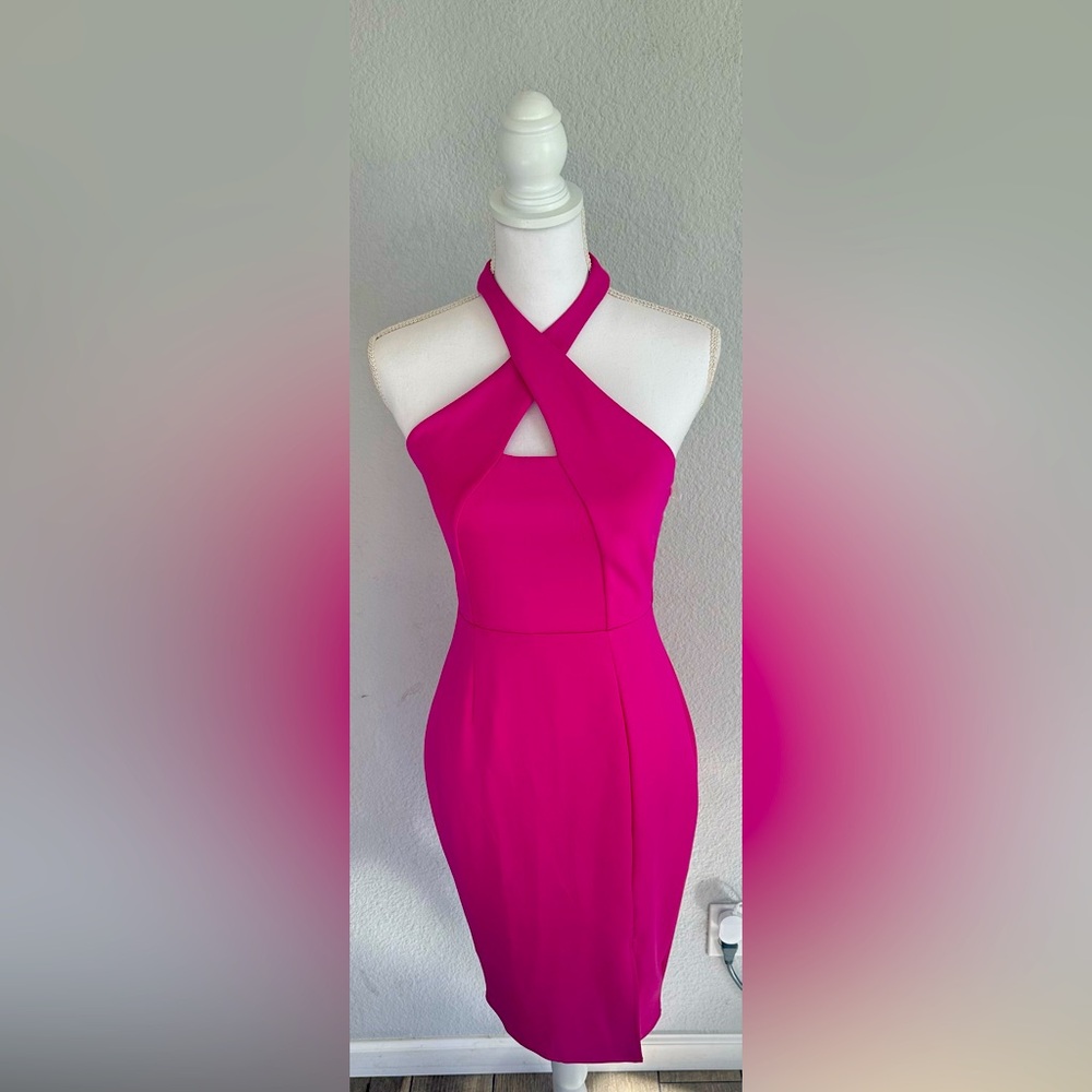 Vivid Orchard Scuba MIDI dress from JC Penny